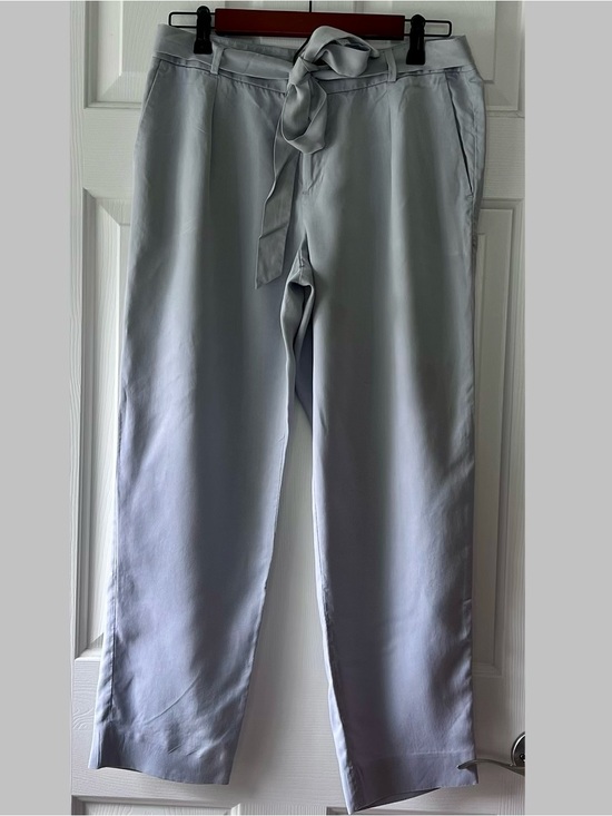 Banana Republic Pants - Banana Republic Light Gray Tie-Belt Chinos